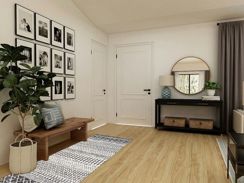 Hauteloom Constantinople Moroccan Trellis Bohemian Hallway, Entryway, Kitchen Runner Rug - Traditional Farmhouse Carpet - Black, Gray, White - 2'7" X 7'3" in Transitional Minimalistic Entryway