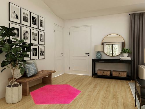 junovo Ultra Soft Rug in Transitional Minimalistic Entryway