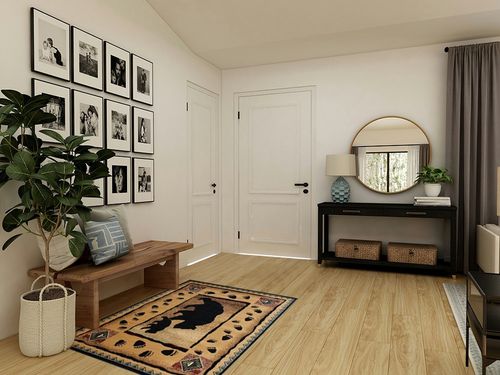 Rustic Lodge Log Cabin Bear and Cub Area Rug Carpet (3 Feet 10 Inch X 5 Feet 2 Inch) in Transitional Minimalistic Entryway