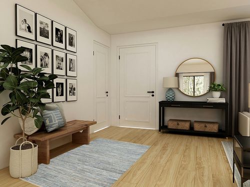 Doleman Striped Handmade Flatweave Natural/Blue Area Rug Breakwater Bay Rug Size ... in Transitional Minimalistic Entryway