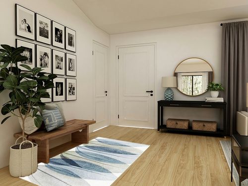 Abbie-Leigh Floral Ivory/Blue Area Rug Latitude Run Rug Size: Rectangle 4' x 6' in Transitional Minimalistic Entryway