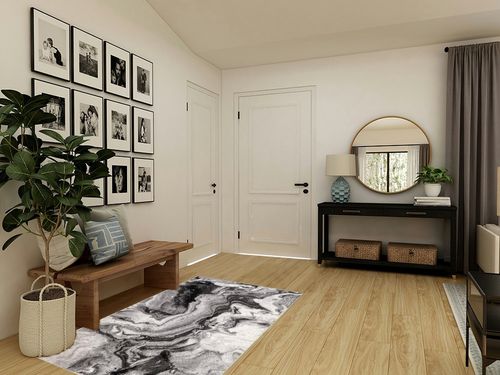 nuLOOM Remona Modern Abstract Area Rug, 4' x 6', Grey in Transitional Minimalistic Entryway