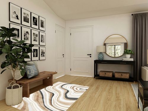 FINOREN Artistic Abstract Area Rug.Cream and Brown,4x6 Feet,Suitable for Bedroom,Living Room,Apartment,Machine Washable Non-Slip Soft Modern Interior Rug,Smudge-Proof,Non-Shedding. in Transitional Minimalistic Entryway