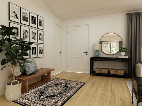 Antep Rugs Oriental 4x6 Traditional Medallion Indoor Area Rug Siesta (Black Beige, 3'11" x 5'11") in Transitional Minimalistic Entryway