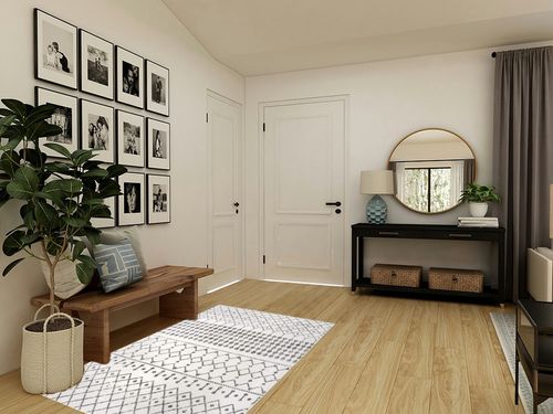 nuLOOM Zola Geometric Moroccan Area Rug, 4x6, Grey in Transitional Minimalistic Entryway