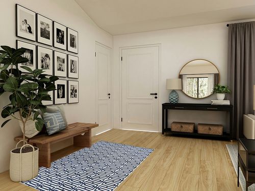 Pasargad Home Galaxy Collection Area Rug, Hand-Stitched Cowhide with Cotton Backing Rugs for Living Room, Bedroom, Home Dining - 4' 0'' X 6' 0'', Silver/Navy in Transitional Minimalistic Entryway