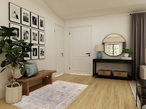Becki Owens x Surya Marlene Area Rug, 3'10" x 5'7", Pale Blue in Transitional Minimalistic Entryway