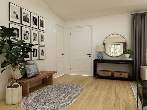 Super Area Rugs Cantebury Handmade Farmhouse Indoor/Outdoor Braided Rug Charcoal, Gray, Light Gray, White 4' x 6' Oval in Transitional Minimalistic Entryway