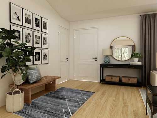 GlowSol Area Rug 4x6 Abstract Grey Rug for Living Room Bedroom Dining Room Home Decor Non-Slip Carpet Suitable for Bedroom Living Room Apartment Stain-Resistant Modern Rug in Transitional Minimalistic Entryway