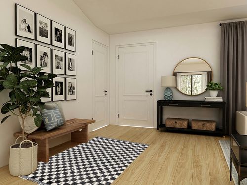nuLOOM Pania Contemporary Checkered Fringe Area Rug, 4' x 6', Dark Gray in Transitional Minimalistic Entryway