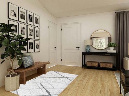 NuLOOM Thigpen Contemporary Area Rug, 4' x 6', Grey in Transitional Minimalistic Entryway