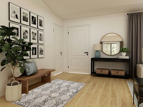 Mark&Day Area Rugs, 4x6 Geelbroek Traditional Black Area Rug, Charcoal Grey Brown Carpet for Living Room, Bedroom or Kitchen (4'3" x 5'7") in Transitional Minimalistic Entryway