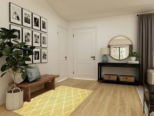 Unique Loom Rabat Shag Collection Modern Tribal Moroccan Inspired Plush & Soft Geometric Design Area Rug (4' 0 x 6' 0 Rectangular, Yellow/ Ivory) in Transitional Minimalistic Entryway