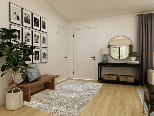 nuLOOM Chloe Abstract Contemporary Mosaic Area Rug - Beige 5' x 8' in Transitional Minimalistic Entryway