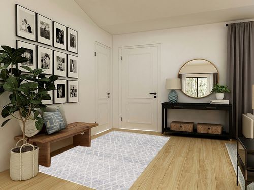 SAFAVIEH Metro Collection 5' x 8' GreyIvory MET994F Handmade Premium Wool Living Room Dining Bedroom Area Rug in Transitional Minimalistic Entryway