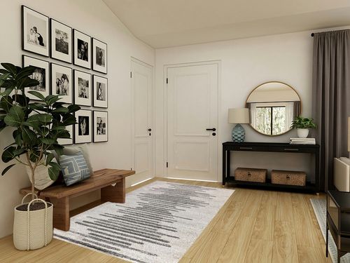 JONATHAN Y MOH205A-5 Aya Berber Stripe Geometric Indoor Farmhouse Area-Rug Bohemian Minimalistic Striped Easy-Cleaning Bedroom Kitchen Living Room Non Shedding, 5 X 8, Cream,Gray in Transitional Minimalistic Entryway