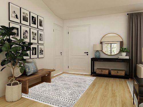 nuLOOM Camila Diamond Trellis Area Rug, 5x8, Off-white in Transitional Minimalistic Entryway