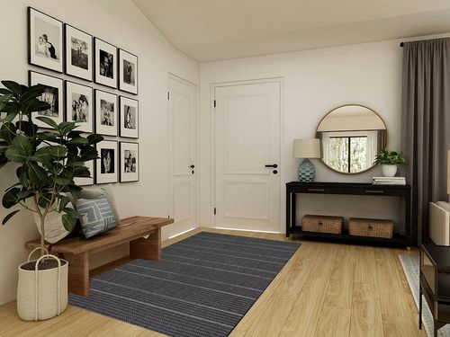nuLOOM Alaina Indoor/Outdoor Striped Area Rug, 5x8, Black in Transitional Minimalistic Entryway