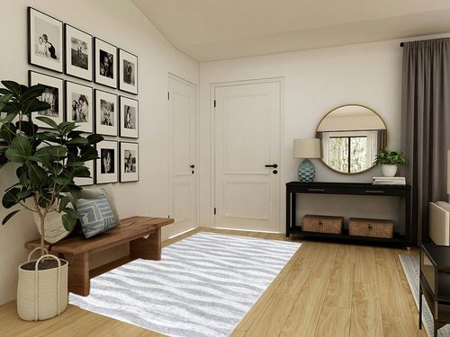nuLOOM Tristan Contemporary Waves Area Rug, 5' x 8', Grey in Transitional Minimalistic Entryway