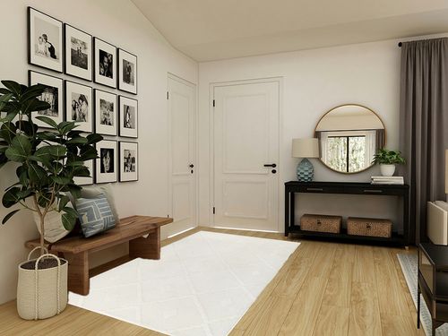 Antep Rugs Palafito 5x7 Geometric Shag Diamond High-Low Pile Textured Indoor Area Rug (White, 5'3" x 7'6") in Transitional Minimalistic Entryway