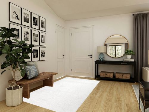 nuLOOM Gynel Contemporary Shag Area Rug, 5x8, Snow White in Transitional Minimalistic Entryway