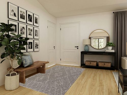 Mark&Day Area Rugs, 5x8 Logan Bohemian/Global Taupe/White Area Rug, Beige/Brown Carpet for Living Room, Bedroom or Kitchen (5'3" x 7'7") in Transitional Minimalistic Entryway