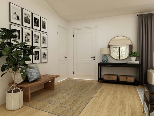 Mark&Day Wool Rugs, 5x7 Hello Traditional Navy Area Rug, Cream Navy Blue Carpet for Living Room, Bedroom or Kitchen (5' x 7'6") in Transitional Minimalistic Entryway