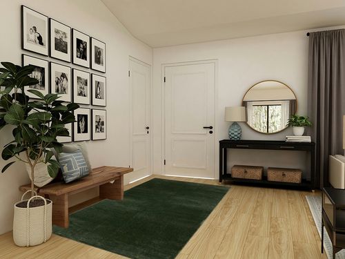 SAFAVIEH Revive Collection Area Rug - 5'3" x 7'7", Green, Solid Design, Non-Shedding & Easy Care, Ideal for High Traffic Areas in Living Room, Bedroom (REV102Y) in Transitional Minimalistic Entryway