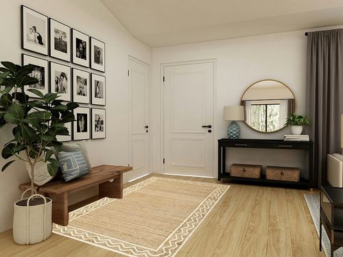 Erin Gates Orchard Border 5' x 8' Area Rugs with Natural ORCHAORC-1NAT5080 in Transitional Minimalistic Entryway