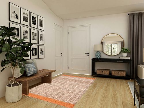 SAFAVIEH Cape Cod Collection Area Rug - 5' x 8', Orange & Natural, Handmade Stripe Jute & Cotton Braided Tassel, Ideal for High Traffic Areas in Living Room, Bedroom (CAP846P) in Transitional Minimalistic Entryway
