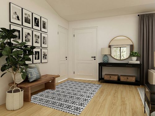 Tabitha BLACK/OFF White Rug Union Rustic Rug Size: Rectangle 5' x 7' in Transitional Minimalistic Entryway