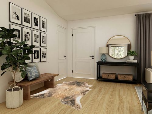 Loloi II Odessa Collection ODE-01 Mocha/Sand 5' x 6'-6" Area Rug in Transitional Minimalistic Entryway