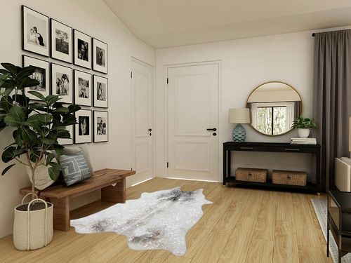 Loloi II Odessa Collection ODE-02 Silver/Grey 5' x 6'-6" Area Rug in Transitional Minimalistic Entryway