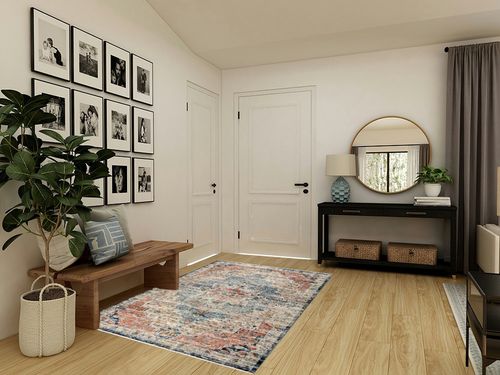 nuLOOM Sawyer Vintage Transitional Area Rug - 5x7 Area Rug Vintage Multi/Ivory Rugs for Living Room Bedroom Dining Room Kitchen in Transitional Minimalistic Entryway