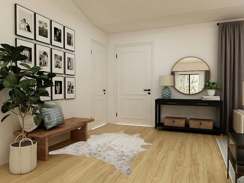 LAKKH Fourtue 4.2x6ft Faux Cowhide Rug - Synthetic Cow Hide Rug - Cowhide Rug Faux - Cowhide Rugs for Living Room Bedroom & Home Office - Plush Synthetic Fur w/ Soft Backing (Gold & Cream) (L-02) in Transitional Minimalistic Entryway
