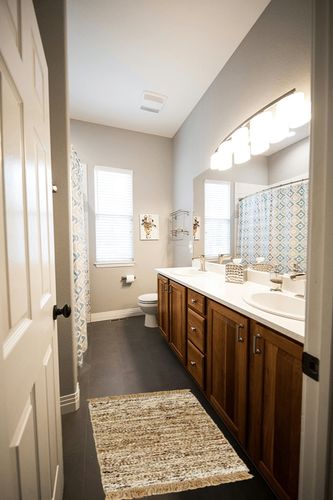 Baldy Abstract Hand Braided Jute/Wool Area Rug in Brown/Khaki Joss & Main Rug ... in Wooden and Grey Bathroom