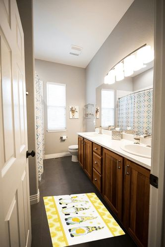 Summer Plush Shag Bath Rugs Farm Gnome Yellow Lemons Soft Fluffy Floor Doormat Carpet,Non-Slip Door Mats for Living Room Bedroom Kitchen Entryway Nature Plant Leaf in Wooden and Grey Bathroom