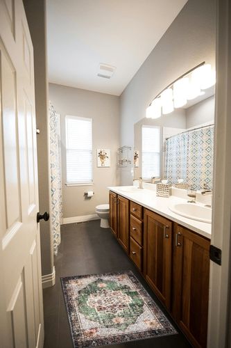 YesRug Small Rug 2x3 Green Boho Rug for Entryway Hallway Bathroom Kitchen Vintage Throw Rug Low Pile Non Slip Washable Floor Carpet in Wooden and Grey Bathroom