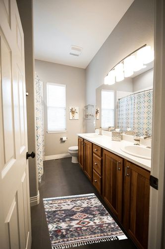 nuLOOM Rosemarie Bohemian Soft Shag Tassel Accent Rug, 2x3, Grey in Wooden and Grey Bathroom