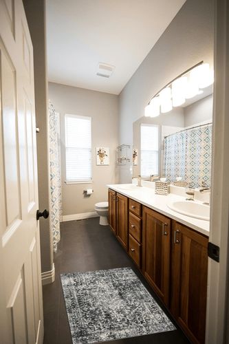Morebes Vintage Area Rug 2x3, Washable Small Indoor Door Mat Traditional Medallion Entryway Rug,Non-Slip Non-Shedding Kitchen Sink Throw Carpet for Bathroom Laundry Entrance,Gray/Black in Wooden and Grey Bathroom