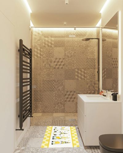 Summer Plush Shag Bath Rugs Farm Gnome Yellow Lemons Soft Fluffy Floor Doormat Carpet,Non-Slip Door Mats for Living Room Bedroom Kitchen Entryway Nature Plant Leaf in White Tiled Bathroom