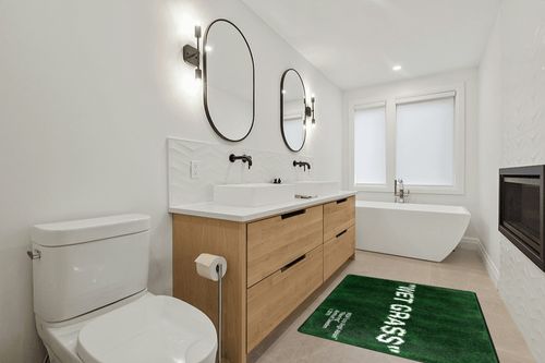 Keep Off Wet Grass Area Rugs Green Modern Large Carpet Neutral Non-Slip Floor Mat Easy Cleaning Rugs for Bedroom Livingroom Playroom Home Decor Mat 63X47inch in Scandinavian Neutral bathroom