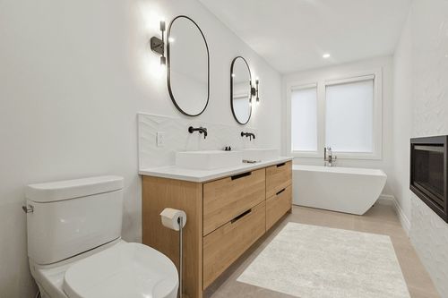 4'x6' | Machine Washable Area Rug | Kid & Pet Friendly | Indoor Rug | Serenata ... in Scandinavian Neutral bathroom