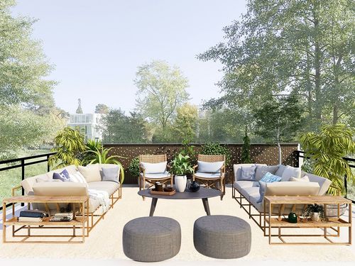 Unique Loom Solid Shag Collection Area Rug (9' x 12' Rectangle, Snow White) in Scandinavian Modern Patio