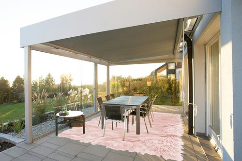 Pink 8 x 10 in Silver and Grey Outdoor Patio