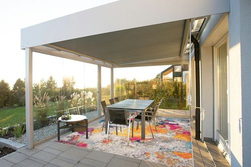 Rugshop Sky Collection Modern Abstract Area Rug 7'10" x 10' Multi in Silver and Grey Outdoor Patio