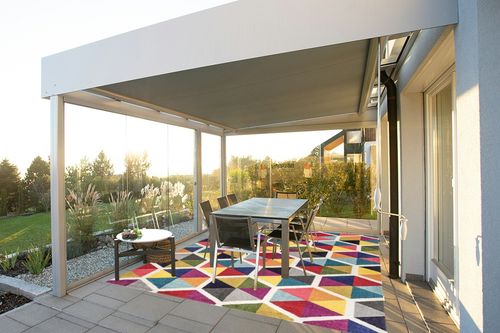nuLOOM Maris Colorful Geometric Tiles Area Rug, 8' x 10', Multi in Silver and Grey Outdoor Patio