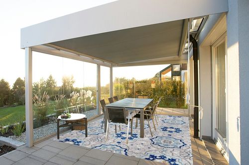 JONATHAN Y AMC101A-8 Mediterranean Medallion Indoor Outdoor Area-Rug Bohemian Floral Easy-Cleaning High Traffic Bedroom Kitchen Backyard Patio Porch Non Shedding, 8 X 10, Blue/Gray in Silver and Grey Outdoor Patio