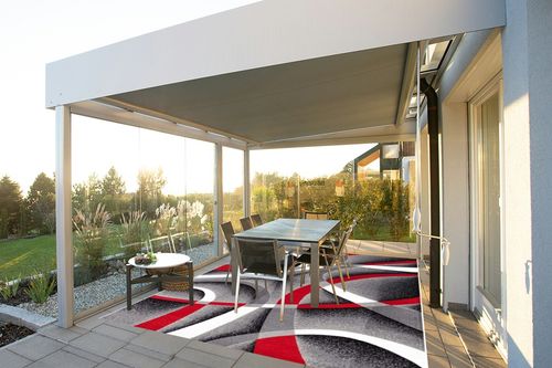 Persian Area Rugs 2305 Gray 8x11 Abstract Area Rug, 8 x 11 ft in Silver and Grey Outdoor Patio