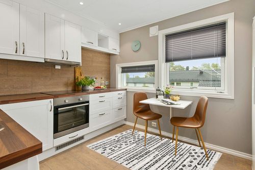 Geometric Ivory/Black Area Rug Union Rustic Rug Size: Rectangle 4'5" x 6'5" in Wood and White Small Kitchen